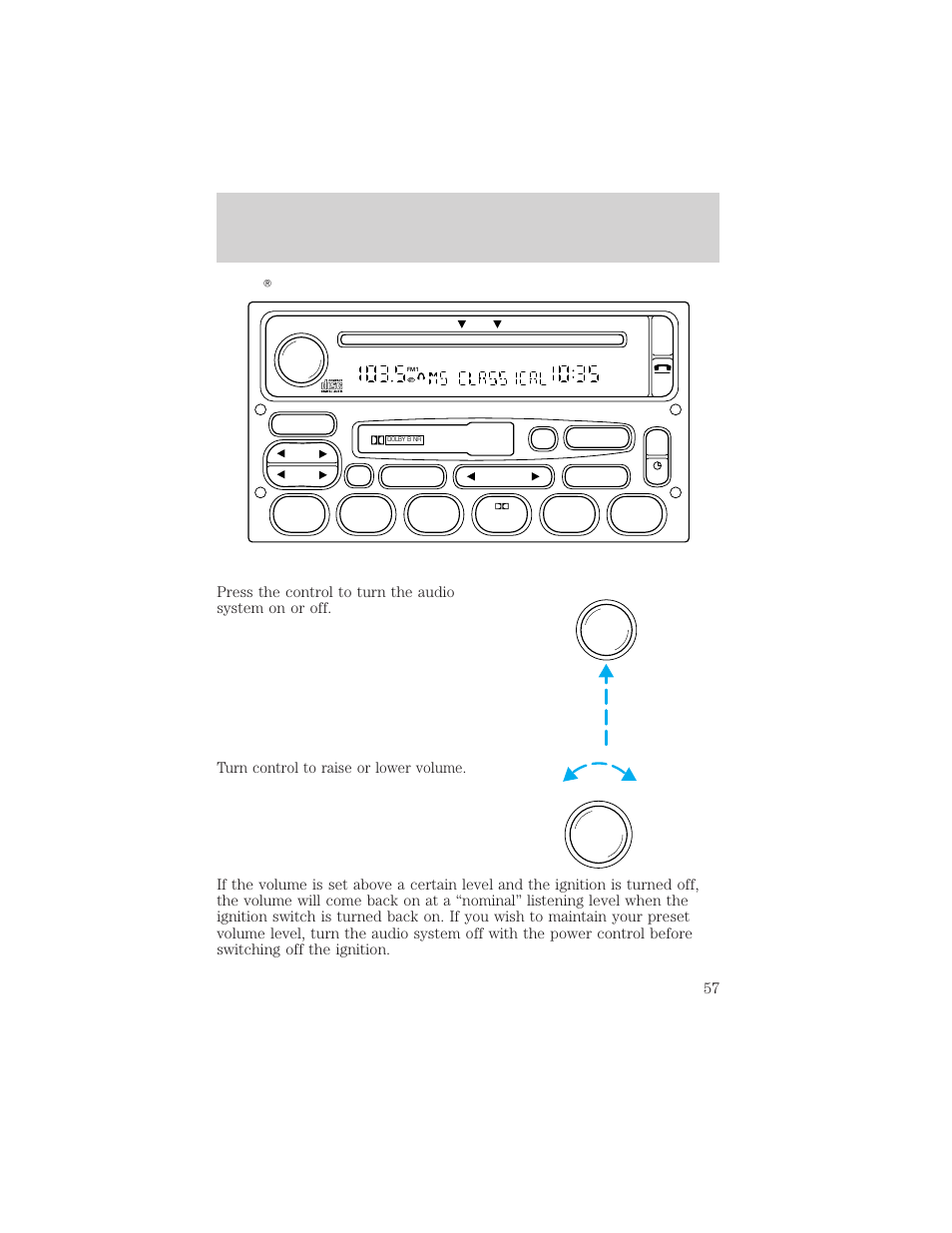 Controls and features | Mercury Mountaineer 2001 User Manual | Page 57 / 280