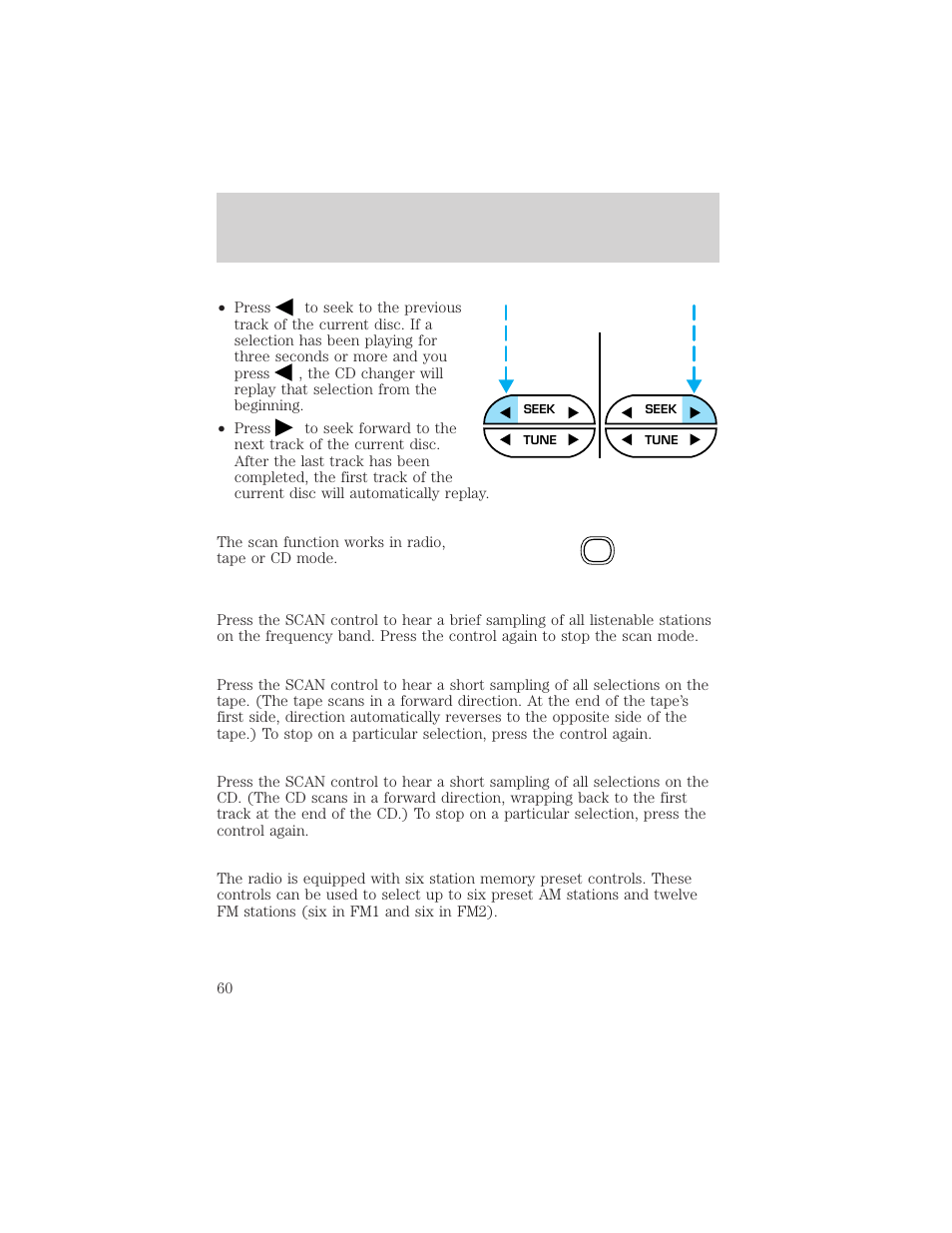 Controls and features | Mercury Mountaineer 2001 User Manual | Page 60 / 280