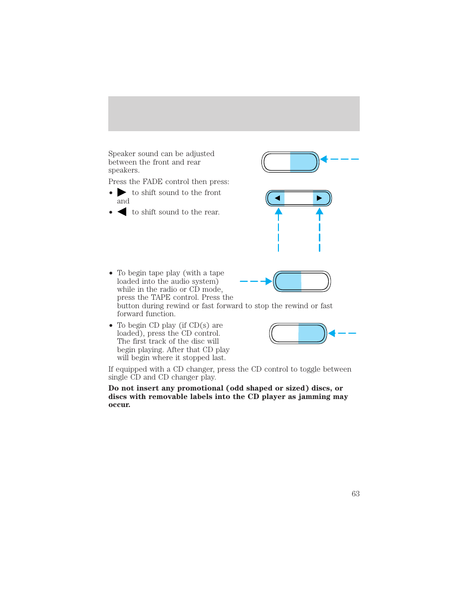 Controls and features | Mercury Mountaineer 2001 User Manual | Page 63 / 280