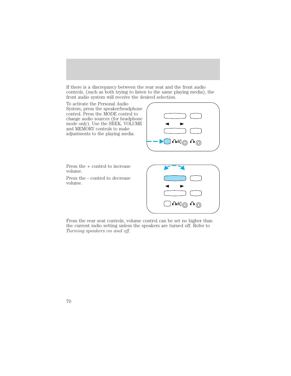 Controls and features | Mercury Mountaineer 2001 User Manual | Page 70 / 280