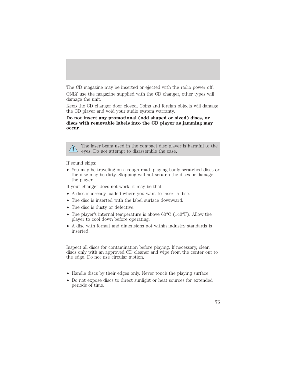 Controls and features | Mercury Mountaineer 2001 User Manual | Page 75 / 280