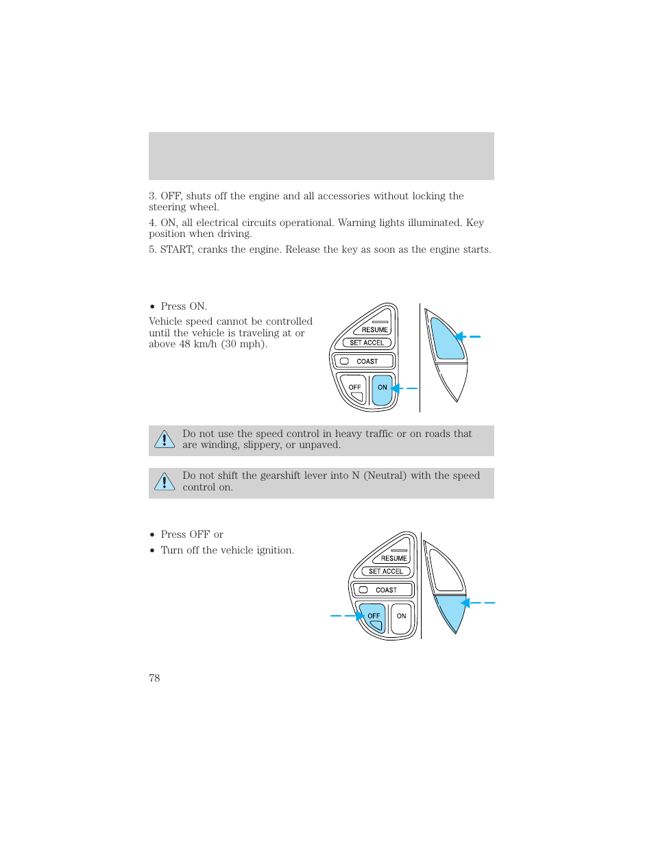 Controls and features | Mercury Mountaineer 2001 User Manual | Page 78 / 280