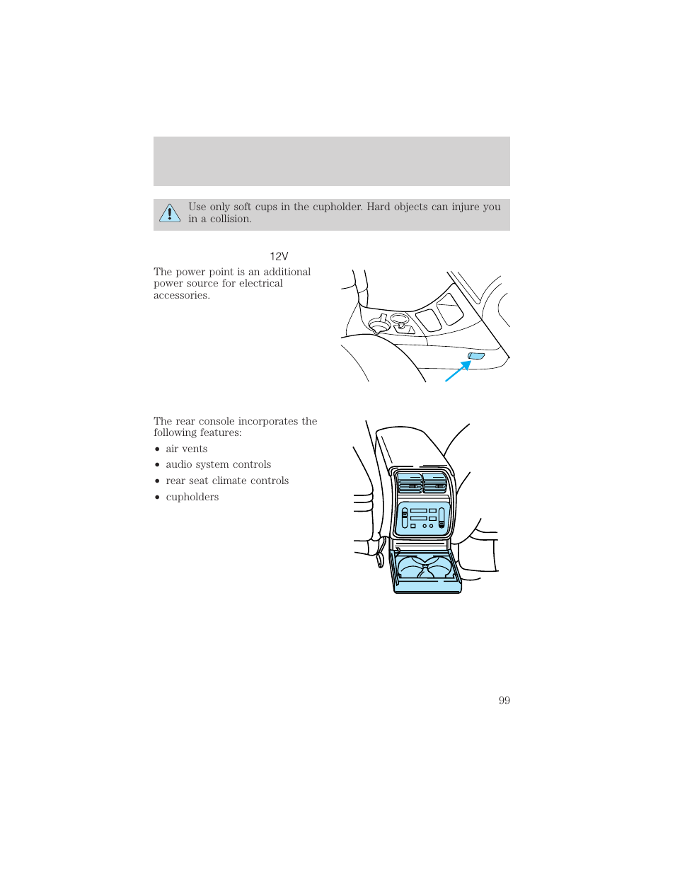 Controls and features | Mercury Mountaineer 2001 User Manual | Page 99 / 280