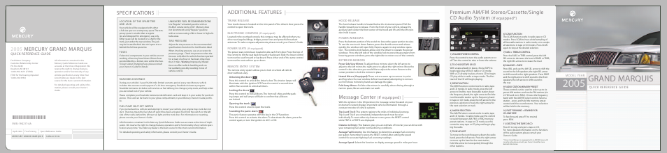 Mercury 2005 User Manual | 2 pages