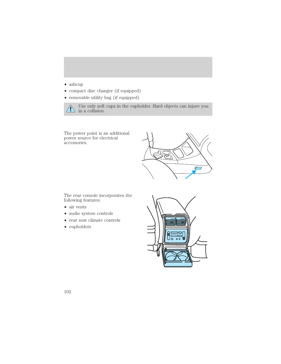 Controls and features | Mercury 1999 Mountaineer User Manual | Page 102 / 248