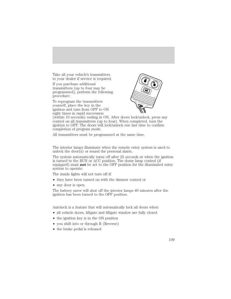 Controls and features | Mercury 1999 Mountaineer User Manual | Page 109 / 248