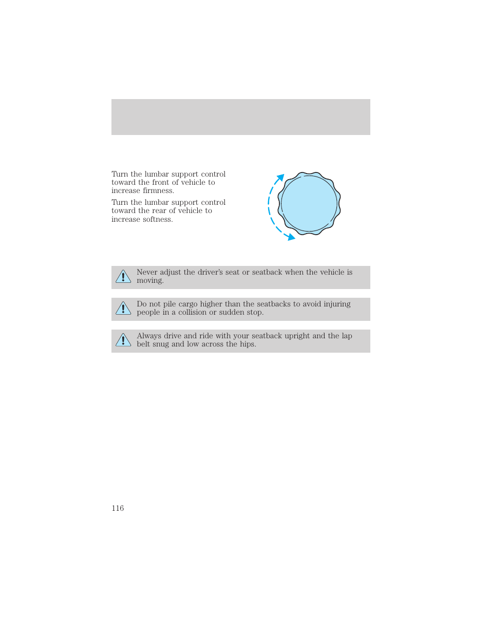 Seating and safety restraints | Mercury 1999 Mountaineer User Manual | Page 116 / 248