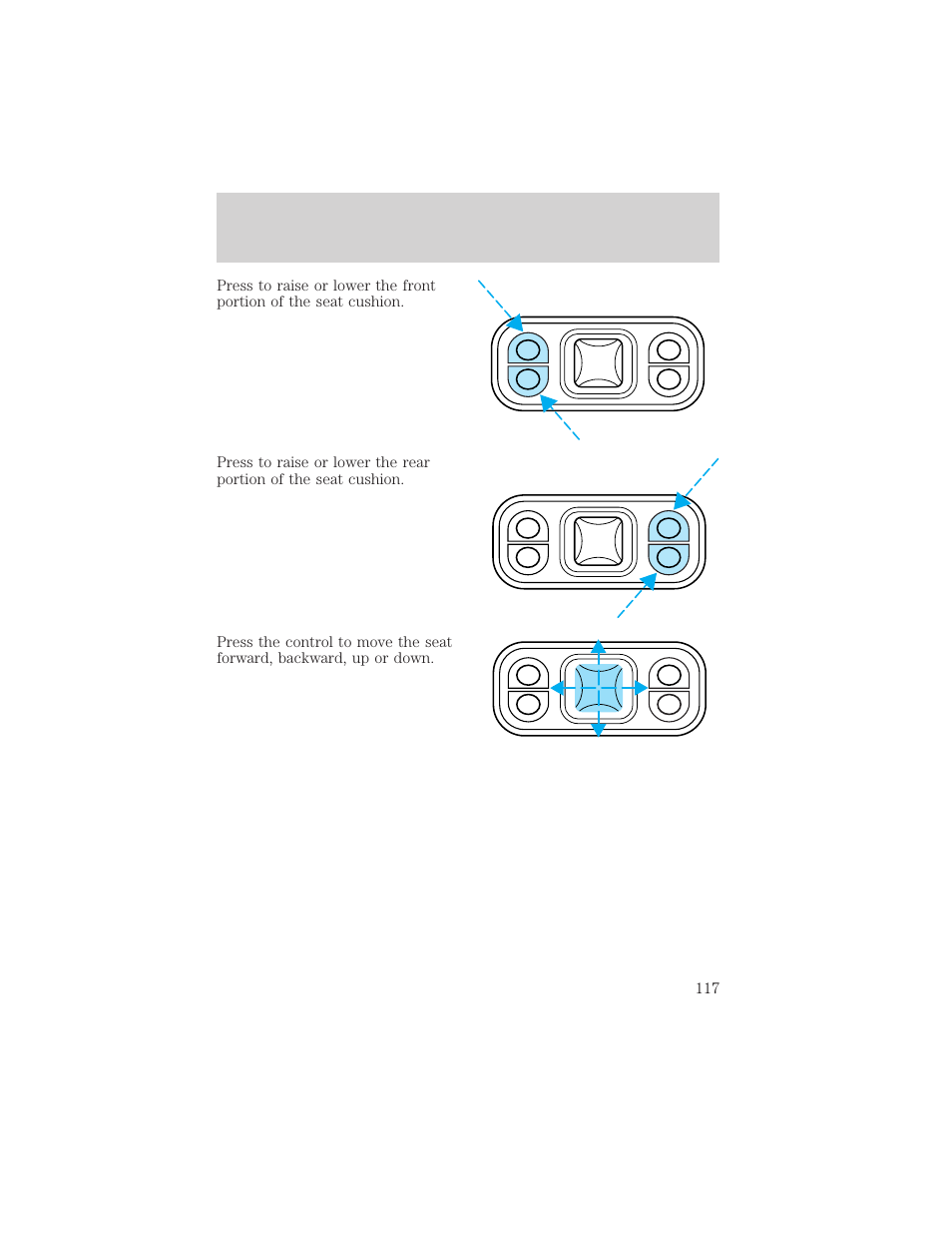 Seating and safety restraints | Mercury 1999 Mountaineer User Manual | Page 117 / 248