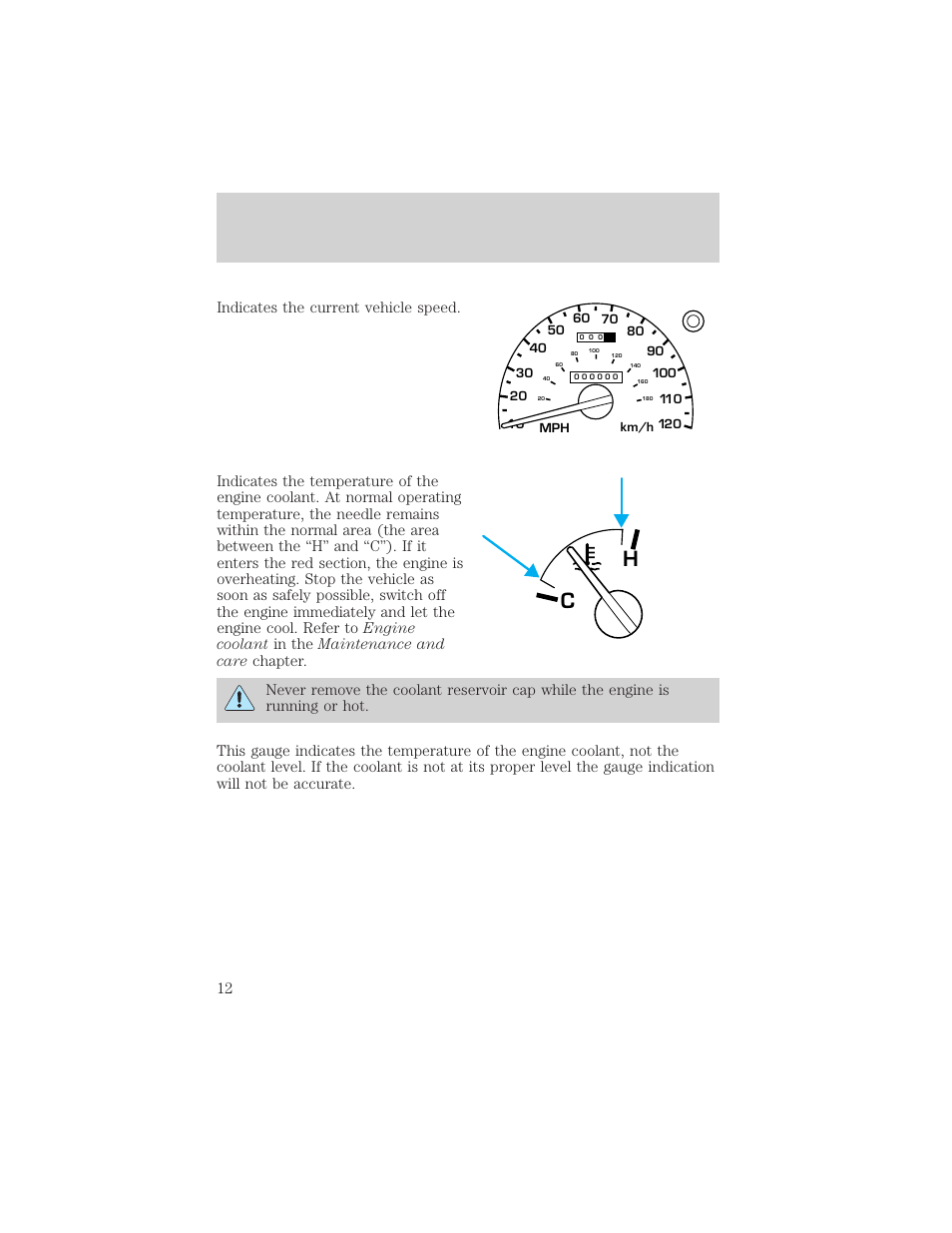 Ch instrumentation | Mercury 1999 Mountaineer User Manual | Page 12 / 248