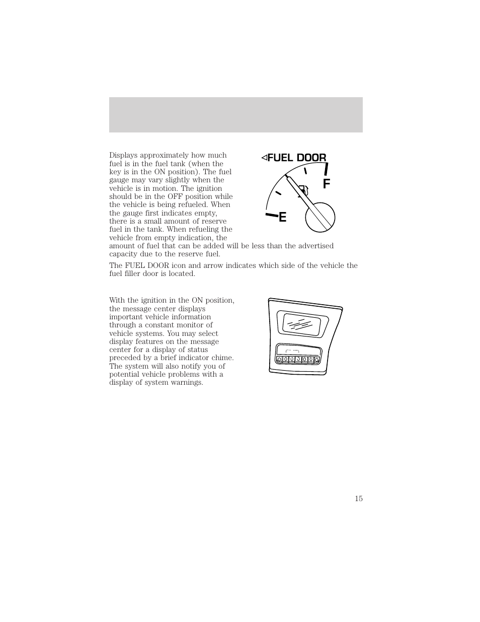 Instrumentation | Mercury 1999 Mountaineer User Manual | Page 15 / 248