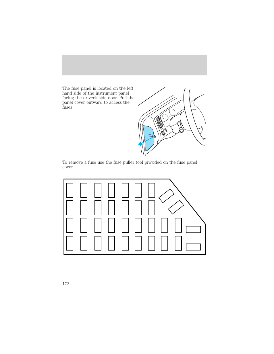 Roadside emergencies | Mercury 1999 Mountaineer User Manual | Page 172 / 248