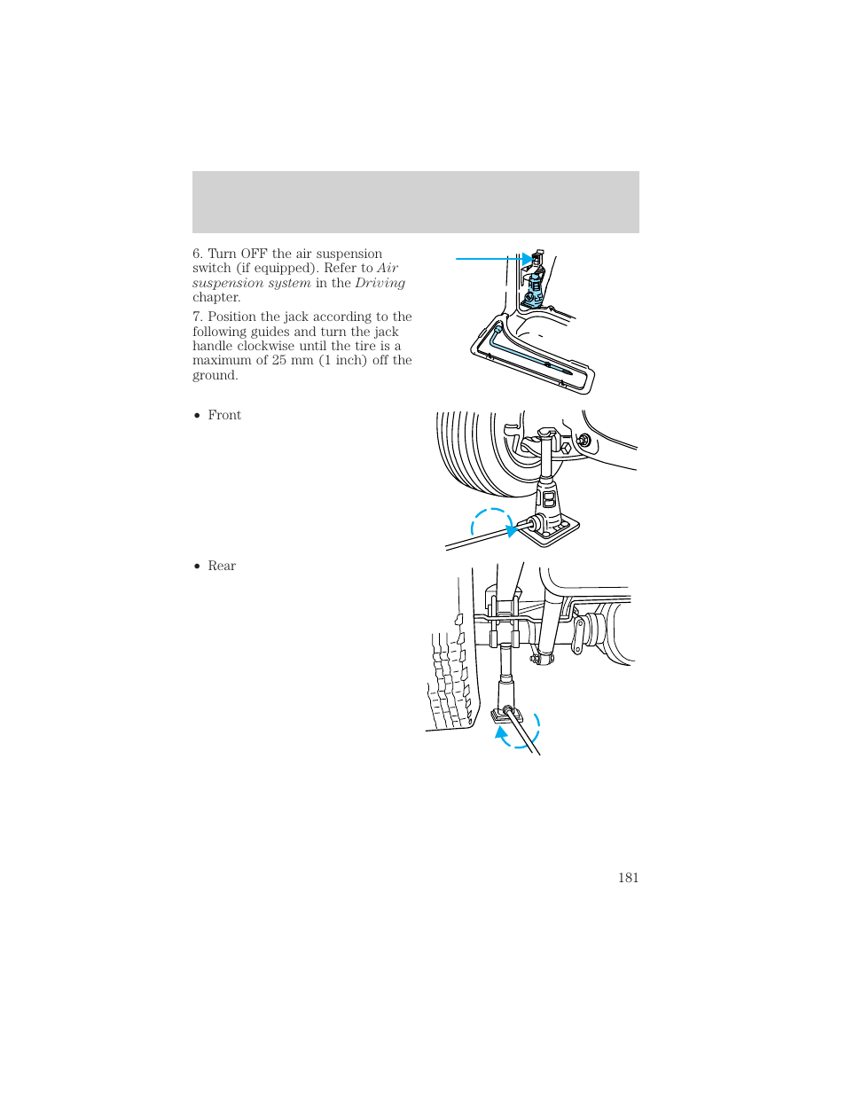 Roadside emergencies | Mercury 1999 Mountaineer User Manual | Page 181 / 248