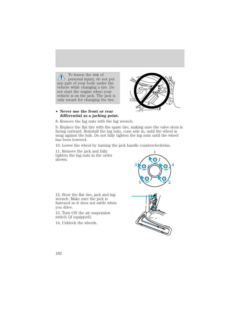 Roadside emergencies | Mercury 1999 Mountaineer User Manual | Page 182 / 248