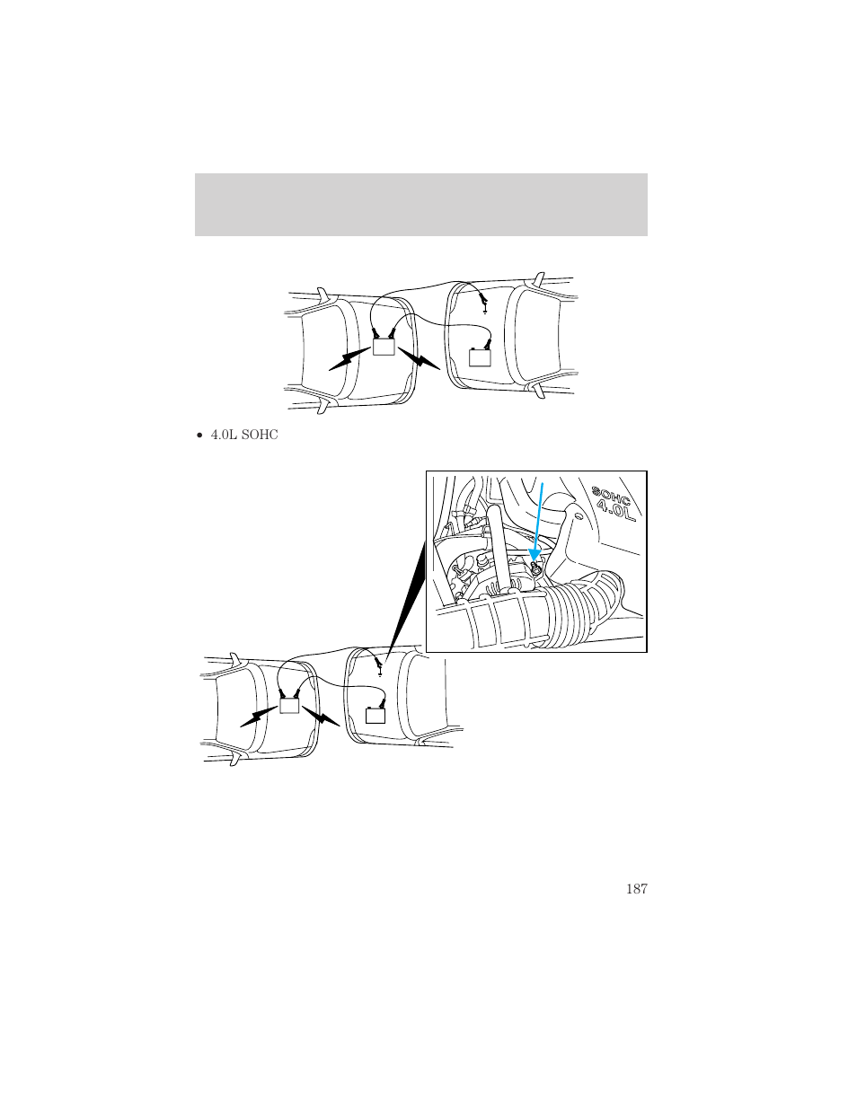 Roadside emergencies, 0l sohc | Mercury 1999 Mountaineer User Manual | Page 187 / 248