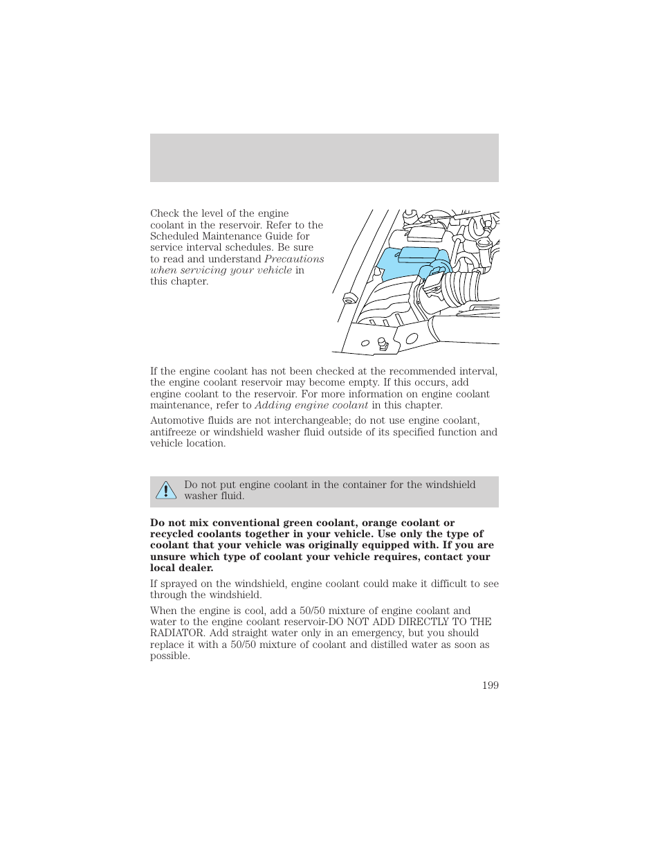 Maintenance and care | Mercury 1999 Mountaineer User Manual | Page 199 / 248