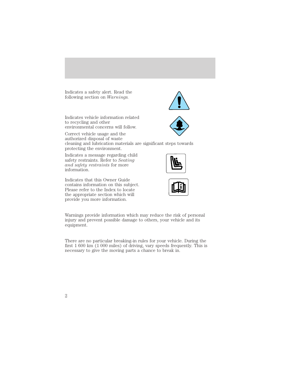 Introduction | Mercury 1999 Mountaineer User Manual | Page 2 / 248