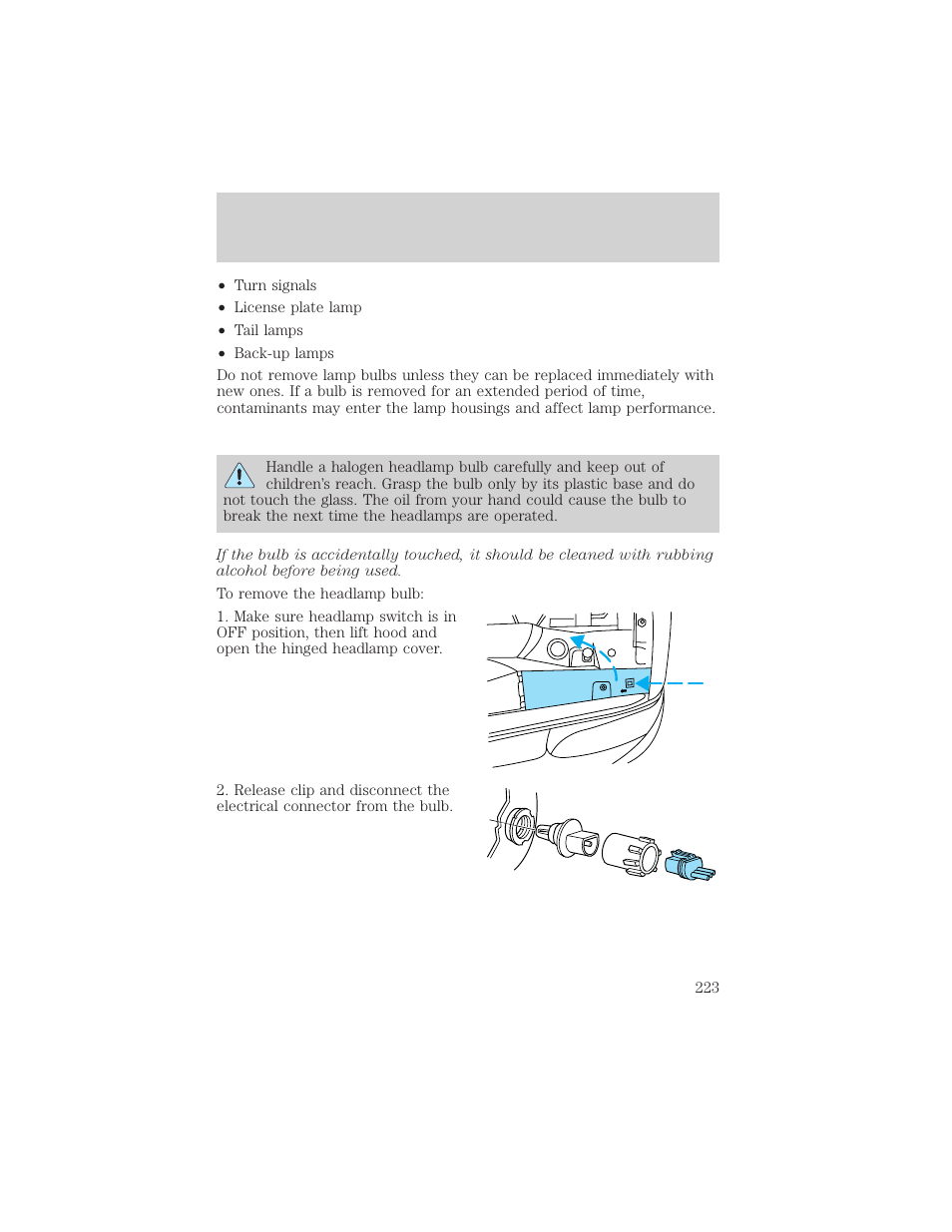 Maintenance and care | Mercury 1999 Mountaineer User Manual | Page 223 / 248