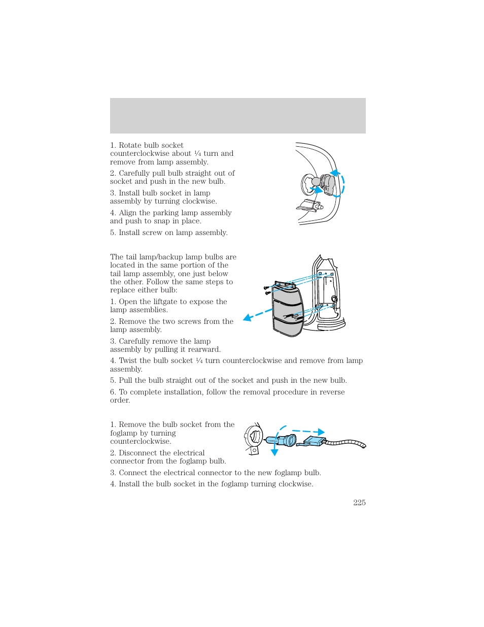 Maintenance and care | Mercury 1999 Mountaineer User Manual | Page 225 / 248