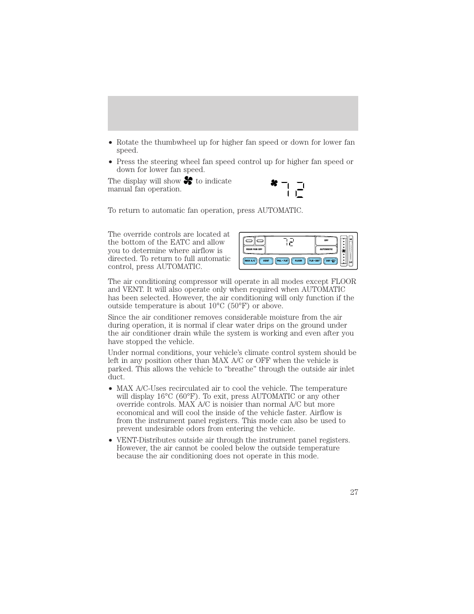 Controls and features | Mercury 1999 Mountaineer User Manual | Page 27 / 248