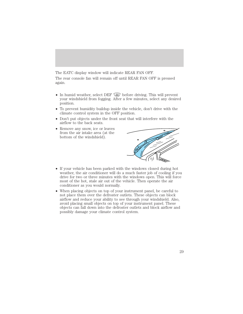 Controls and features | Mercury 1999 Mountaineer User Manual | Page 29 / 248