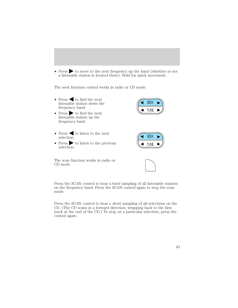 Controls and features | Mercury 1999 Mountaineer User Manual | Page 43 / 248