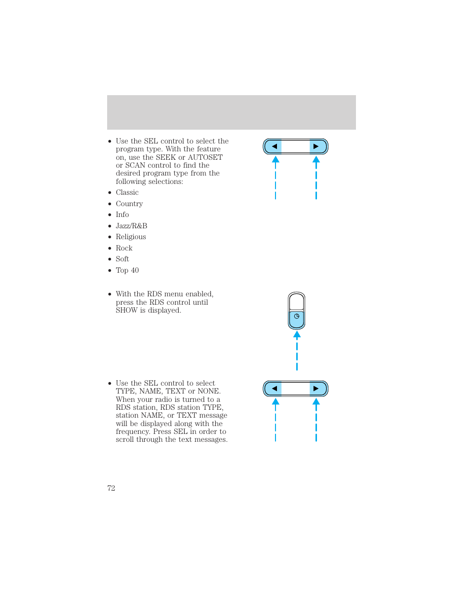 Controls and features | Mercury 1999 Mountaineer User Manual | Page 72 / 248