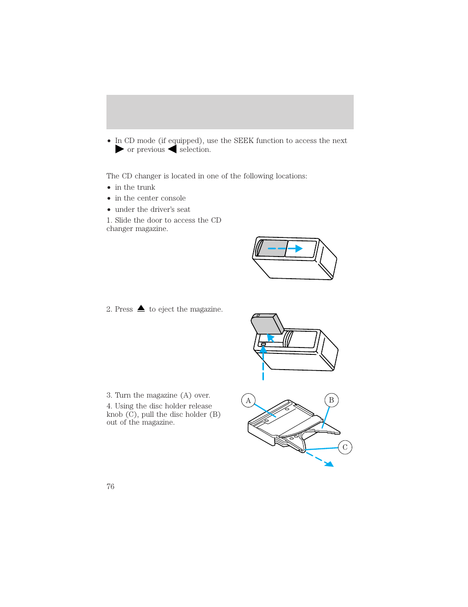Controls and features | Mercury 1999 Mountaineer User Manual | Page 76 / 248