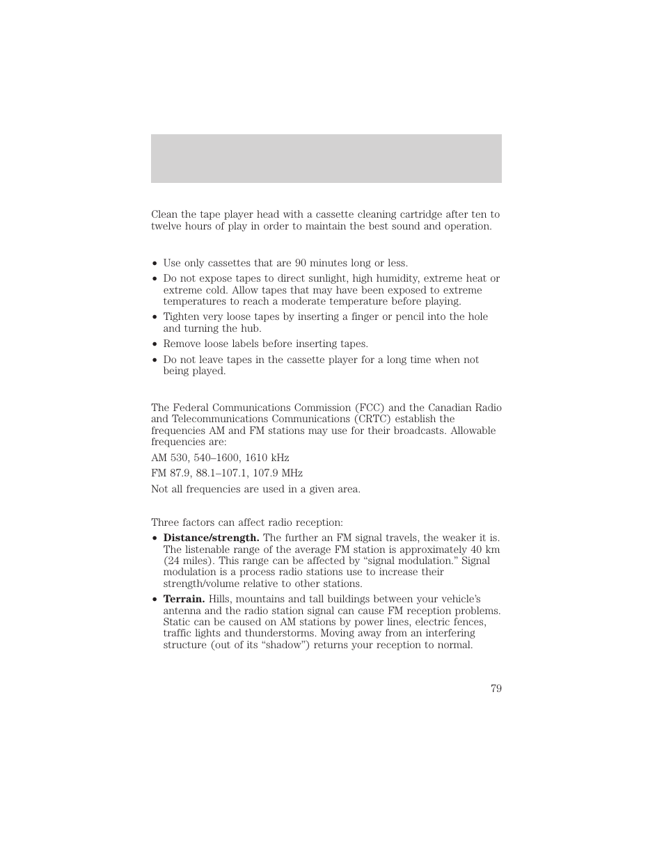 Controls and features | Mercury 1999 Mountaineer User Manual | Page 79 / 248