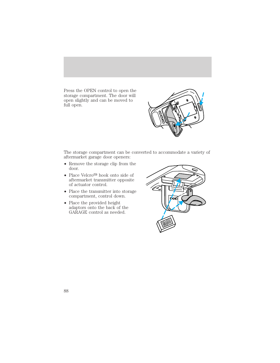 Controls and features | Mercury 1999 Mountaineer User Manual | Page 88 / 248