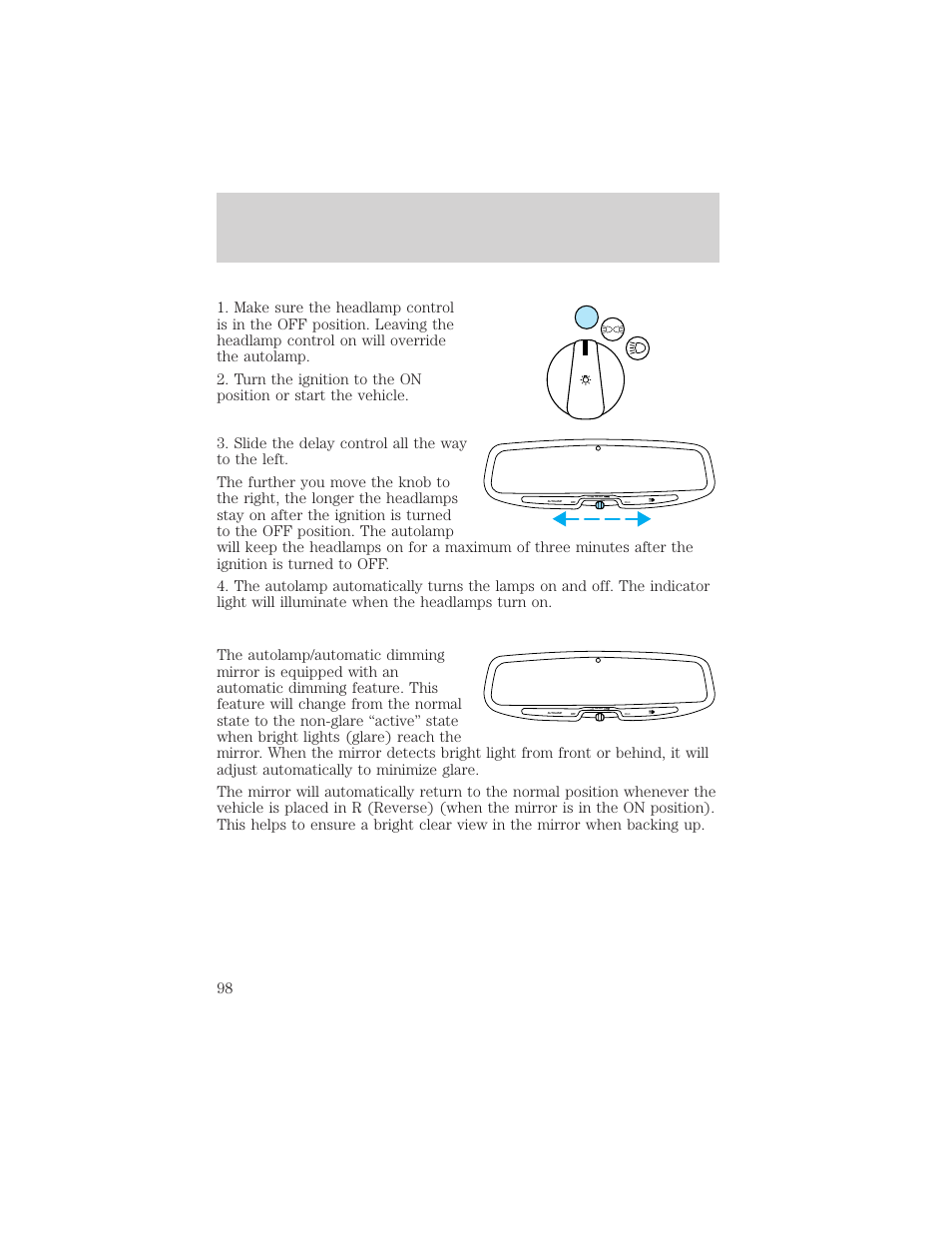 Controls and features | Mercury 1999 Mountaineer User Manual | Page 98 / 248