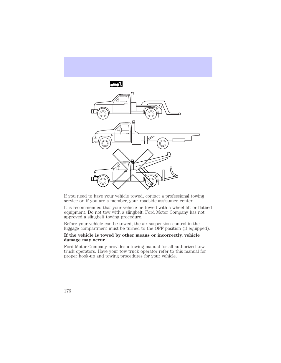 Roadside emergencies | Mercury Grand Marquis 2002 User Manual | Page 176 / 248