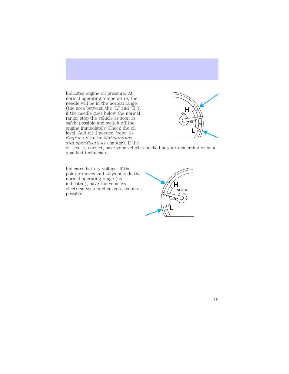 Hl instrument cluster | Mercury Grand Marquis 2002 User Manual | Page 19 / 248