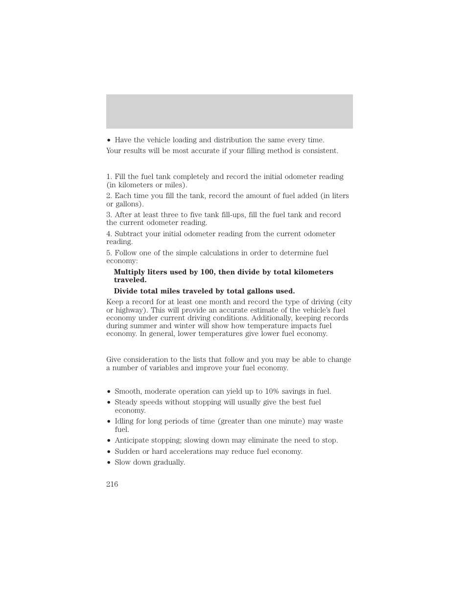 Maintenance and specifications | Mercury Grand Marquis 2002 User Manual | Page 216 / 248