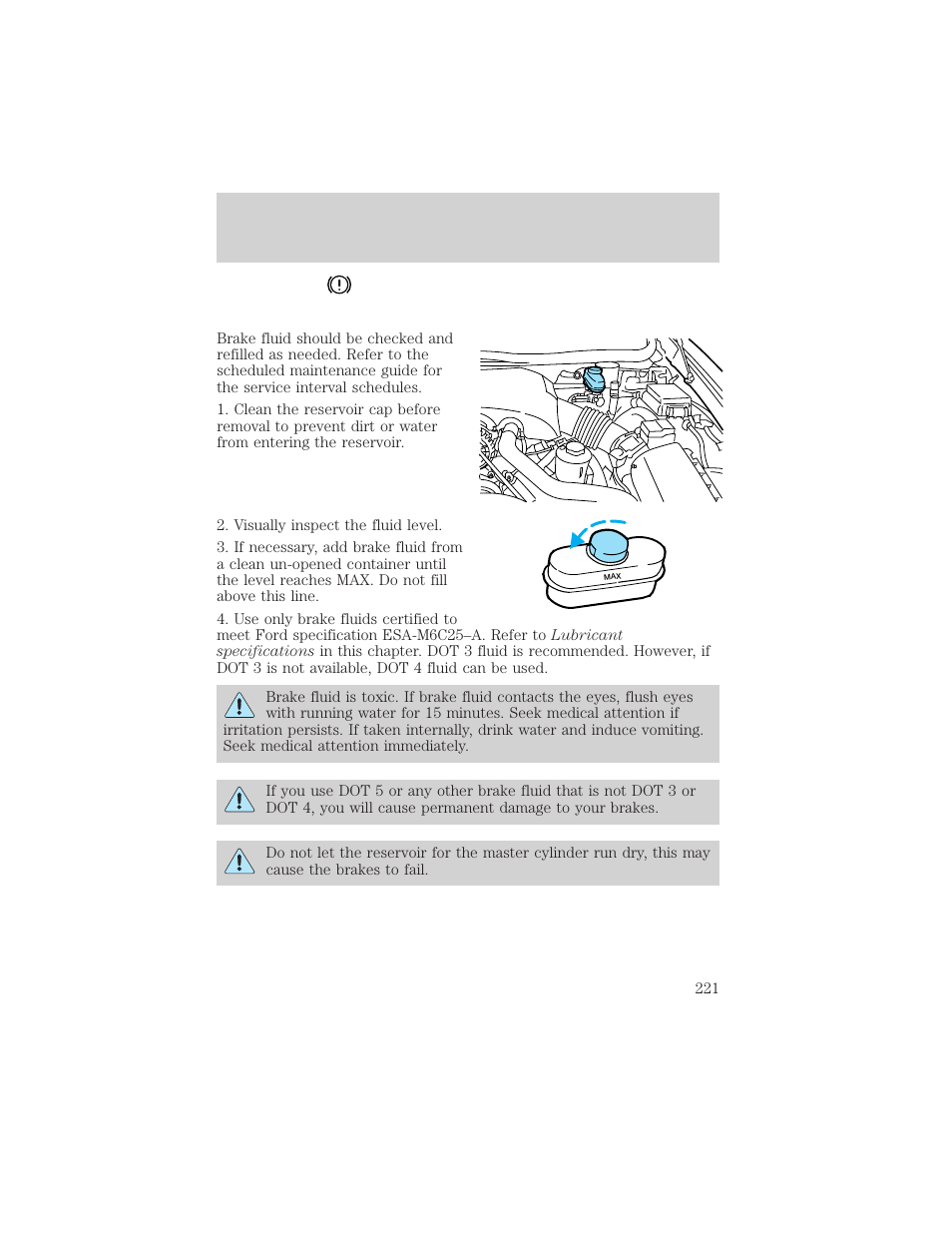 Maintenance and specifications | Mercury Grand Marquis 2002 User Manual | Page 221 / 248