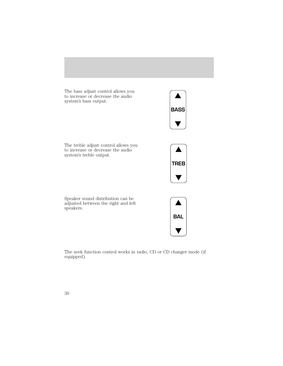 Entertainment systems | Mercury Grand Marquis 2002 User Manual | Page 30 / 248