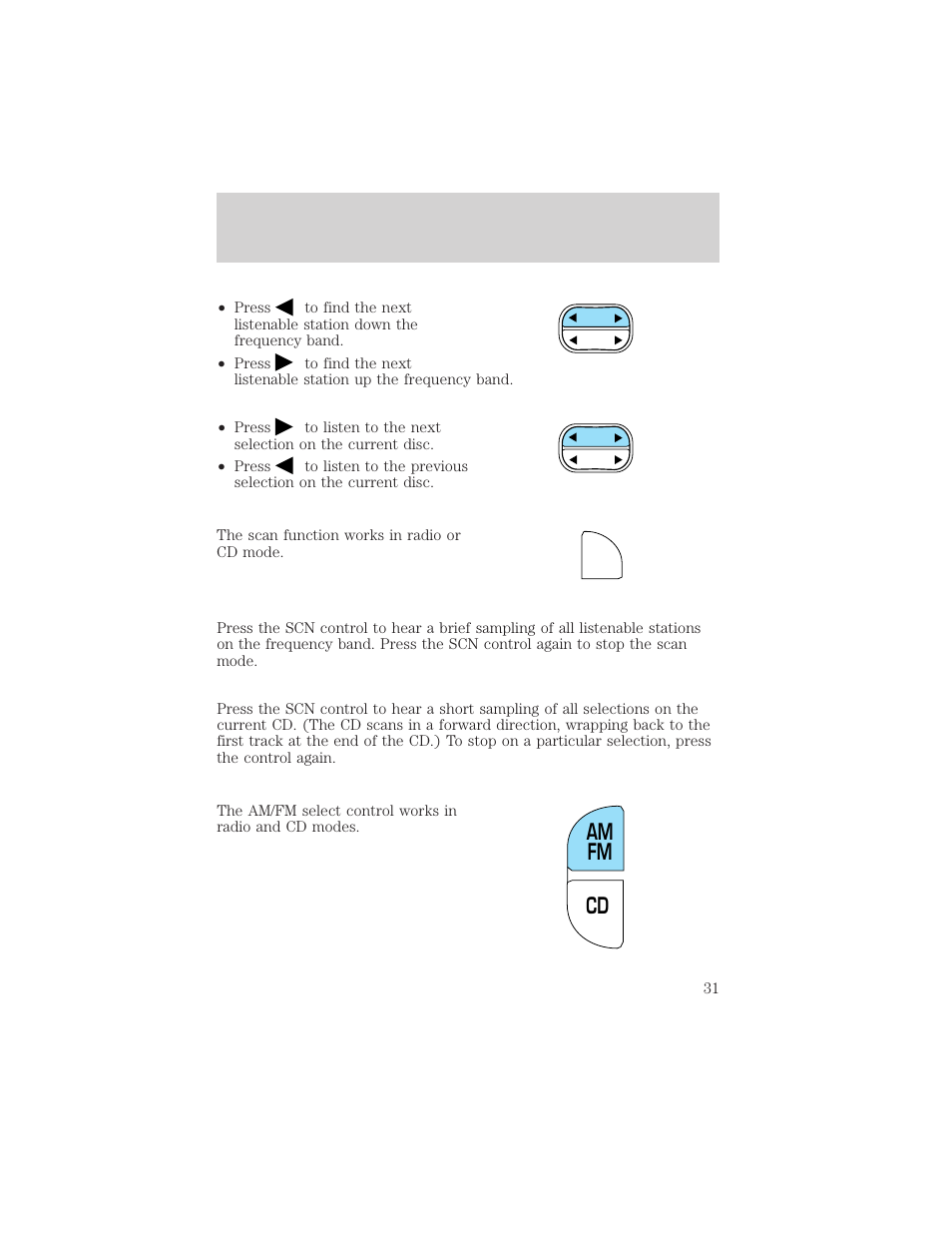 Cd am fm, Entertainment systems | Mercury Grand Marquis 2002 User Manual | Page 31 / 248