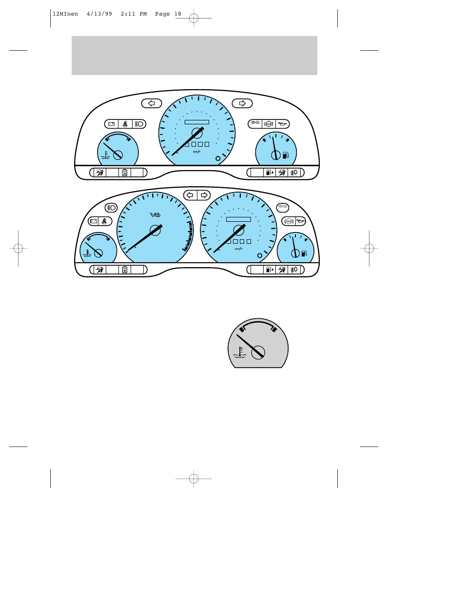 Instrumentation, Instrument cluster gauges | Mercury 1999 Mystique User Manual | Page 18 / 244