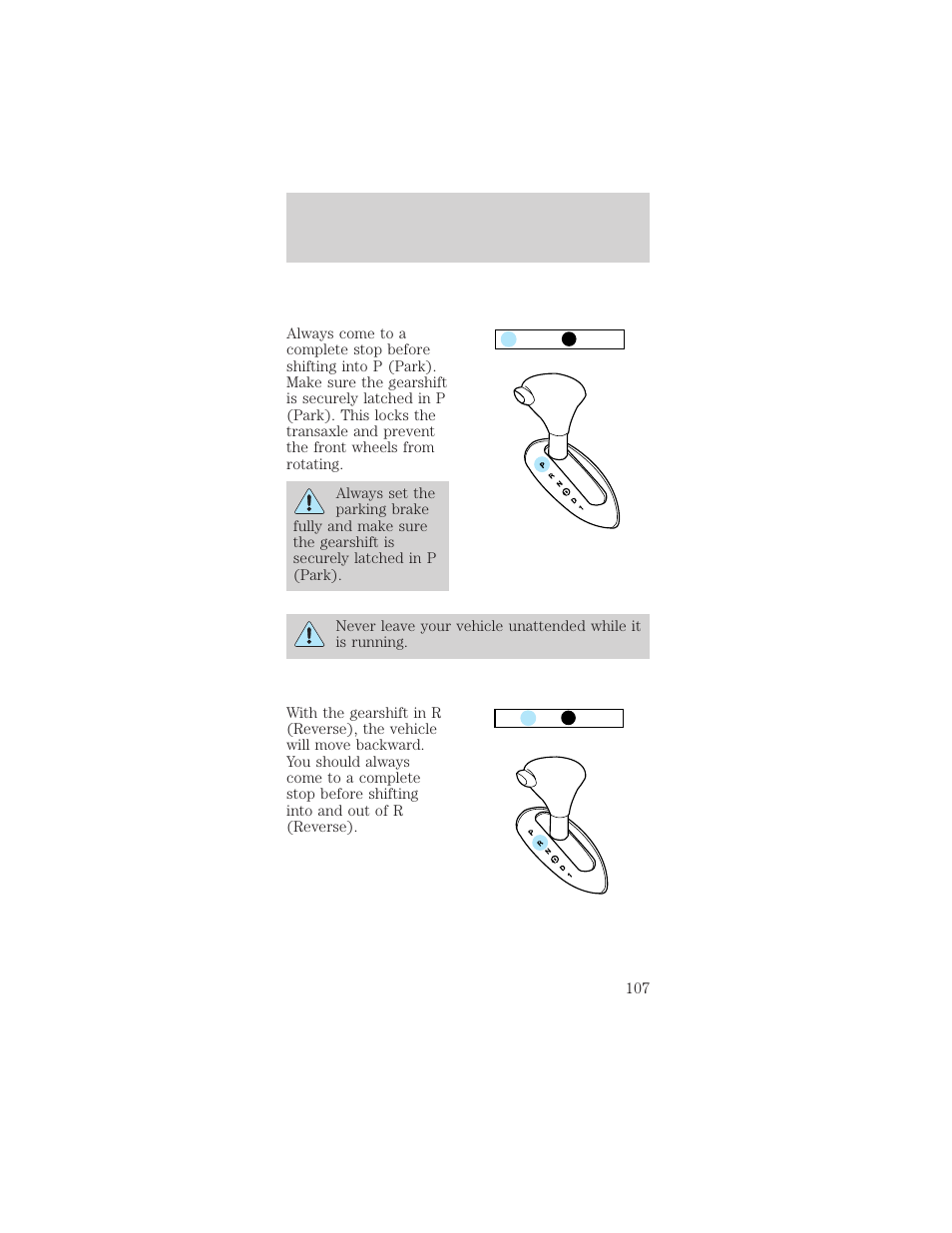 Driving | Mercury Sable 1999 User Manual | Page 107 / 216