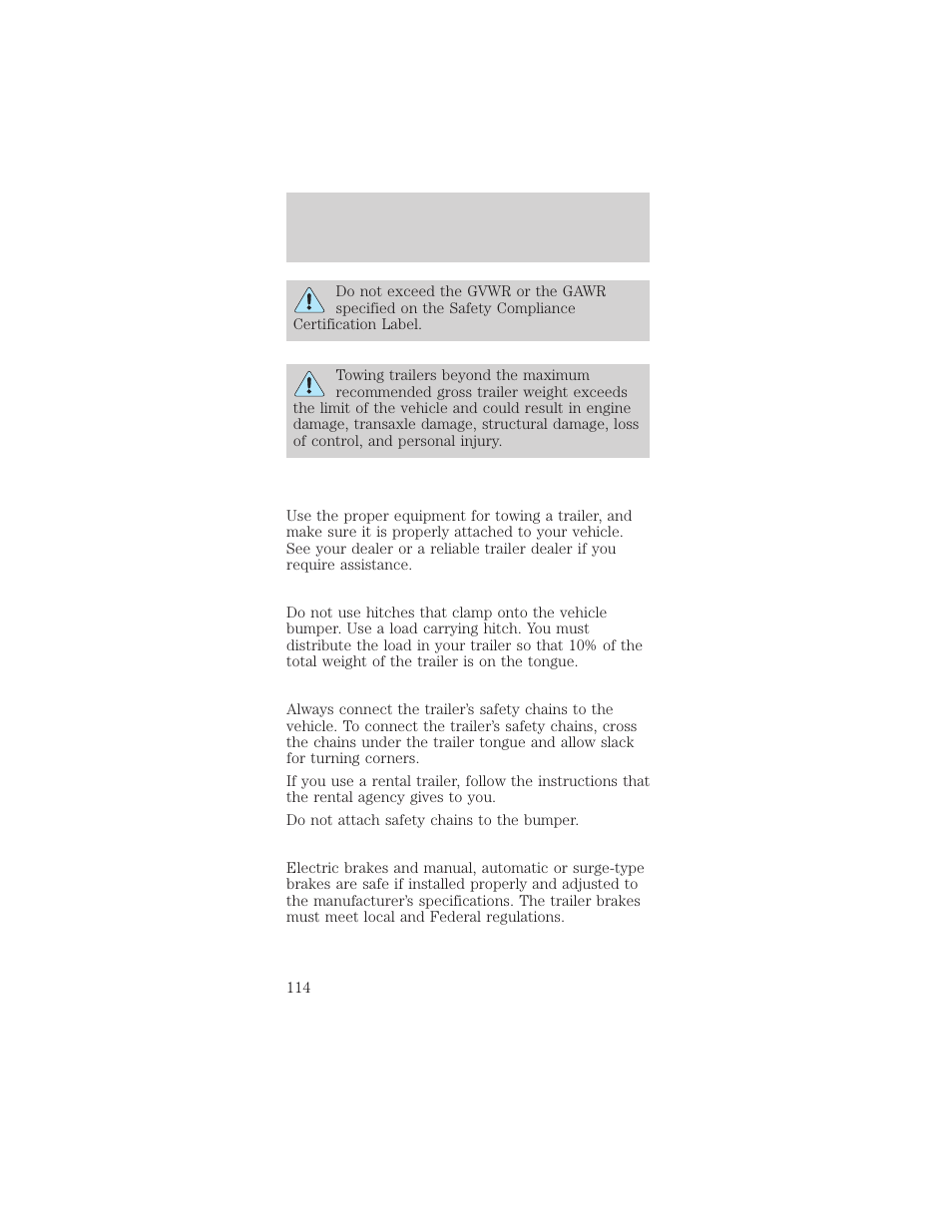 Driving | Mercury Sable 1999 User Manual | Page 114 / 216