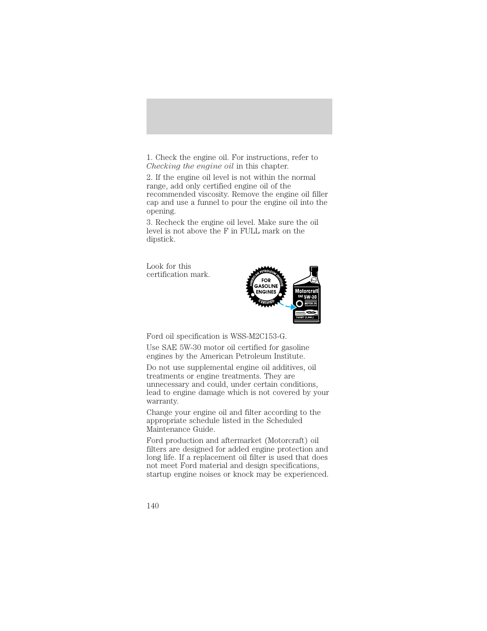 Maintenance and care | Mercury Sable 1999 User Manual | Page 140 / 216