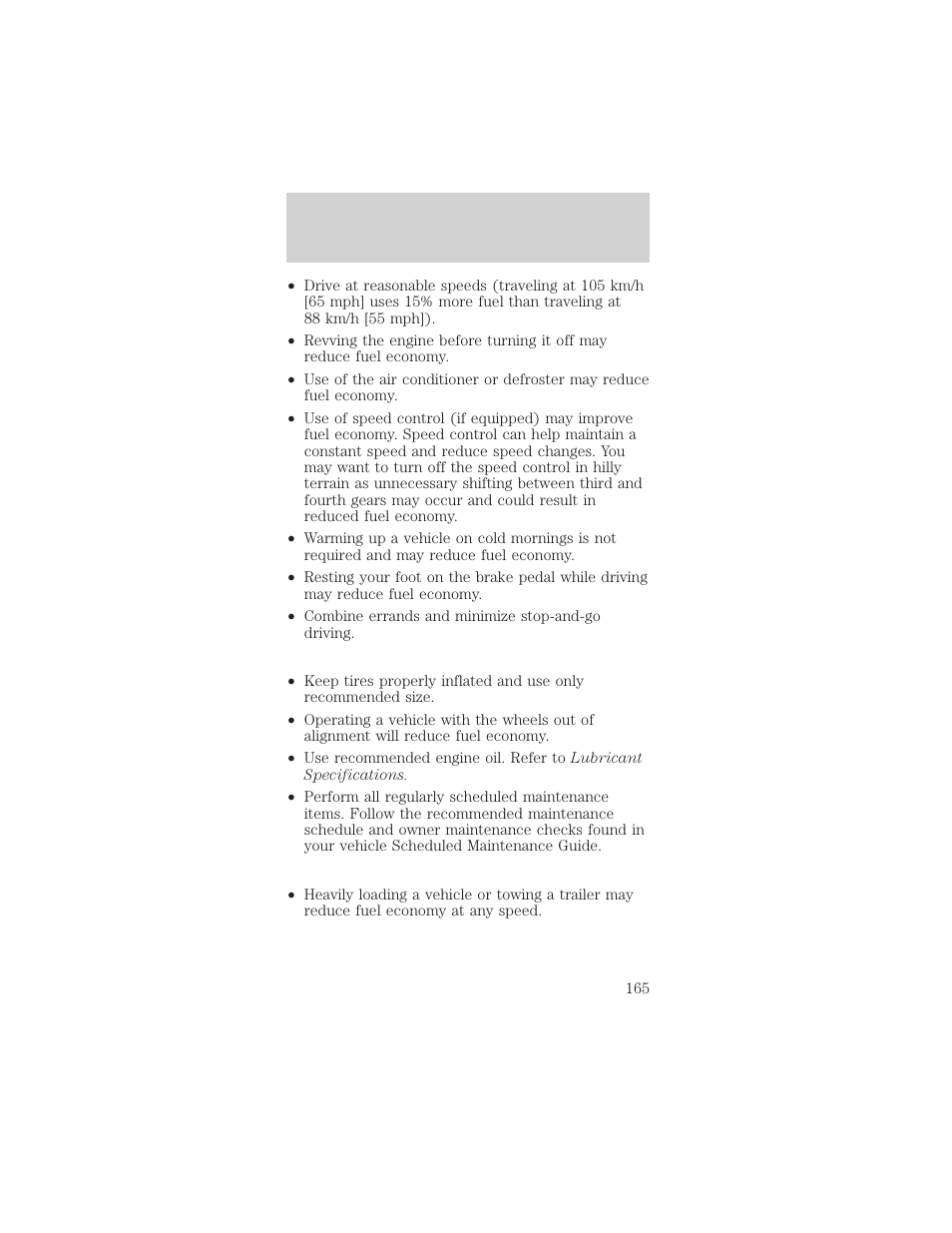 Maintenance and care | Mercury Sable 1999 User Manual | Page 165 / 216