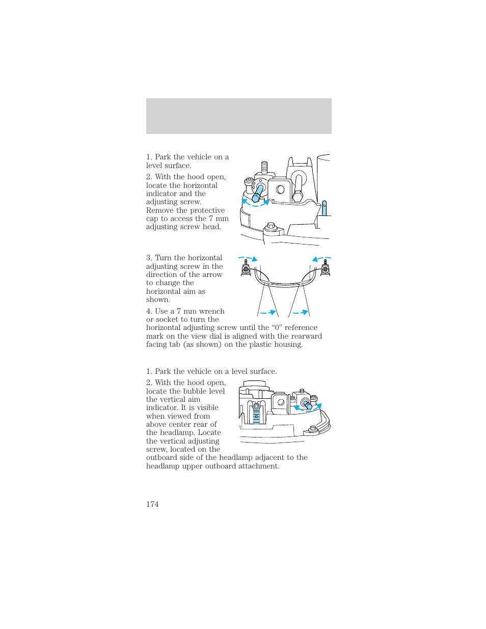 Maintenance and care | Mercury Sable 1999 User Manual | Page 174 / 216