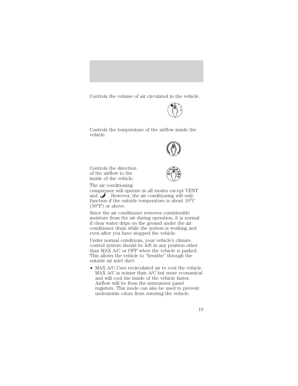 Controls and features | Mercury Sable 1999 User Manual | Page 19 / 216