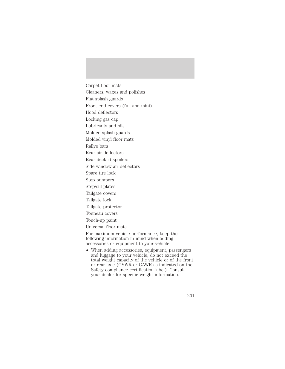 Customer assistance | Mercury Sable 1999 User Manual | Page 201 / 216
