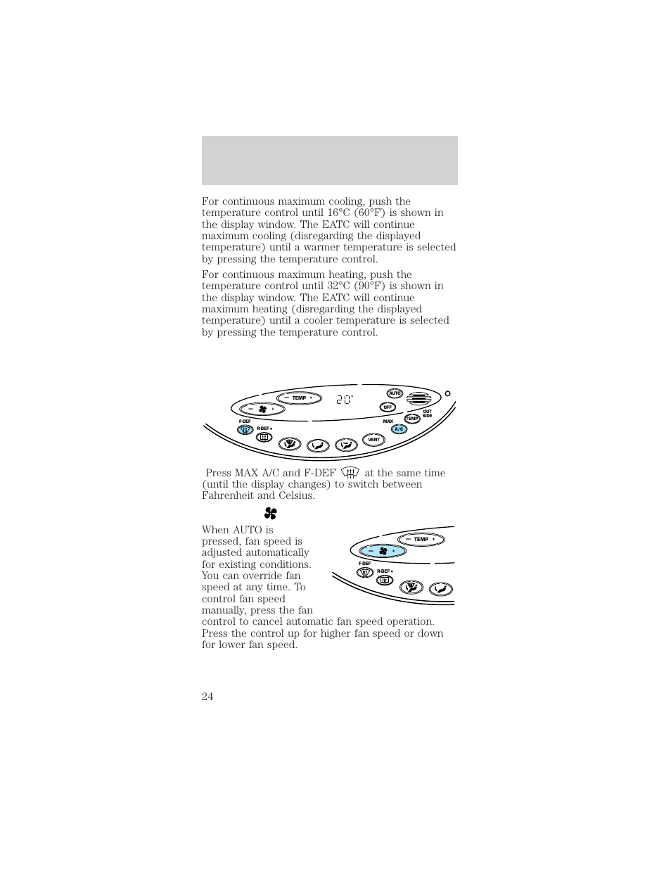 Controls and features | Mercury Sable 1999 User Manual | Page 24 / 216