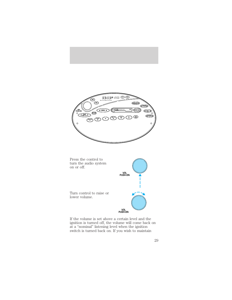 Controls and features | Mercury Sable 1999 User Manual | Page 29 / 216