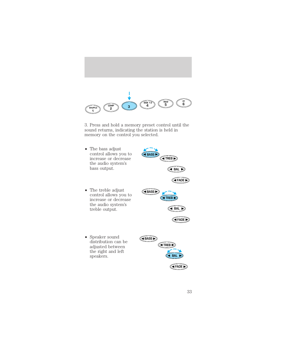 Controls and features | Mercury Sable 1999 User Manual | Page 33 / 216