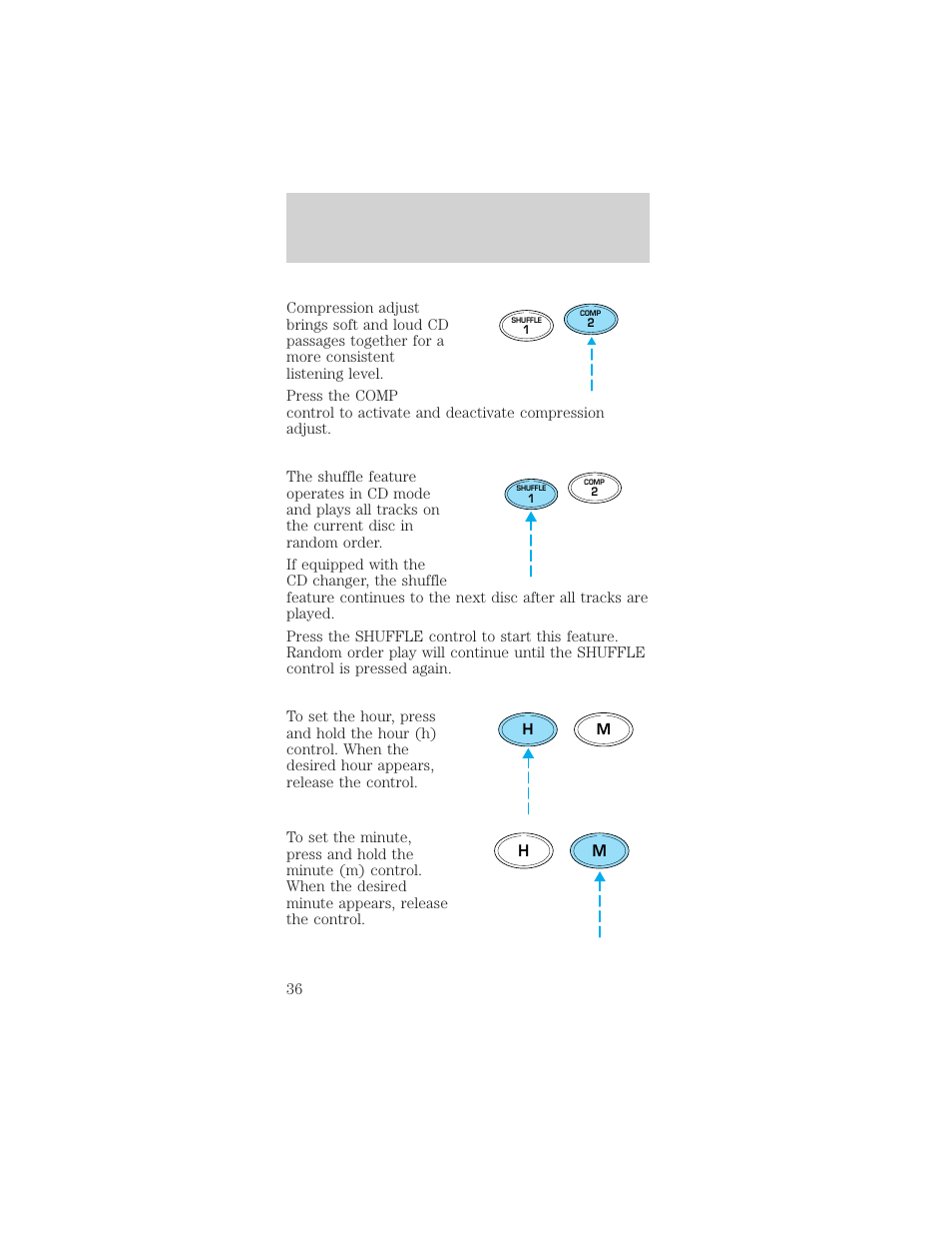 Controls and features | Mercury Sable 1999 User Manual | Page 36 / 216