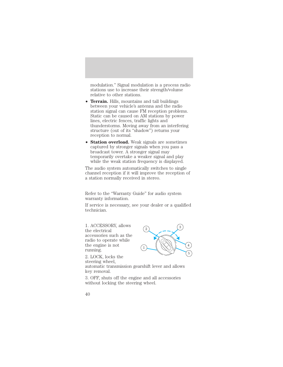 Controls and features | Mercury Sable 1999 User Manual | Page 40 / 216