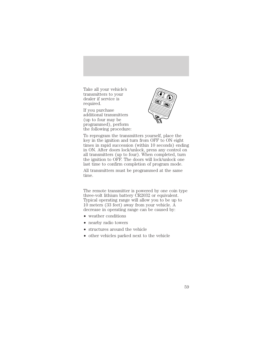 Controls and features | Mercury Sable 1999 User Manual | Page 59 / 216
